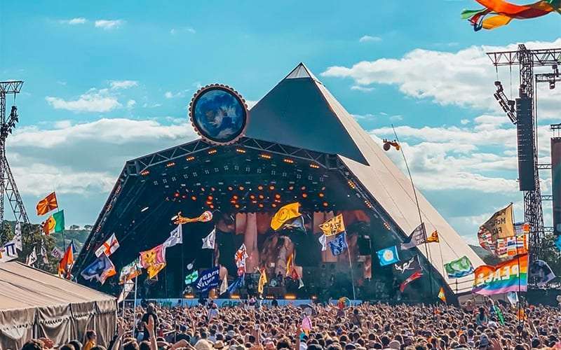 The Pyramid Stage at Glastonbury 2019.