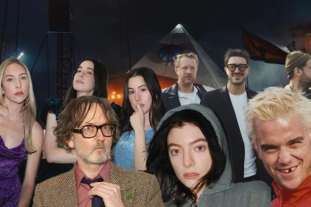 Glastonbury 2025 Patchwork puzzle · Pulp, Haim, Mumford & Sons, Robbie Williams, Lorde